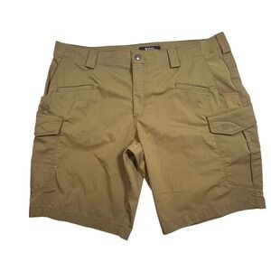5.11 Tactical Mens Tan Ripstop Cargo Shorts Size 40 Utility Outdoor Hiking